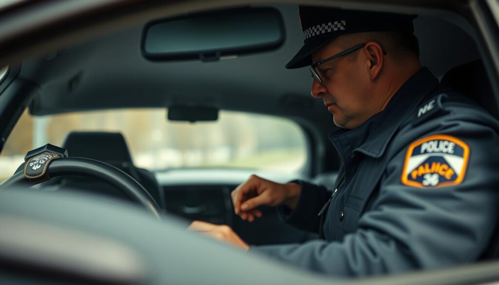 Polizei Kontrolle Auto ohne Kennzeichen